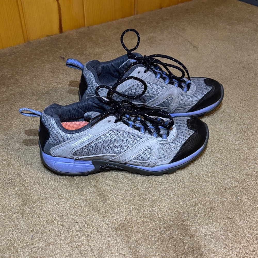 Merrell Black and Gray Trail Sneakers